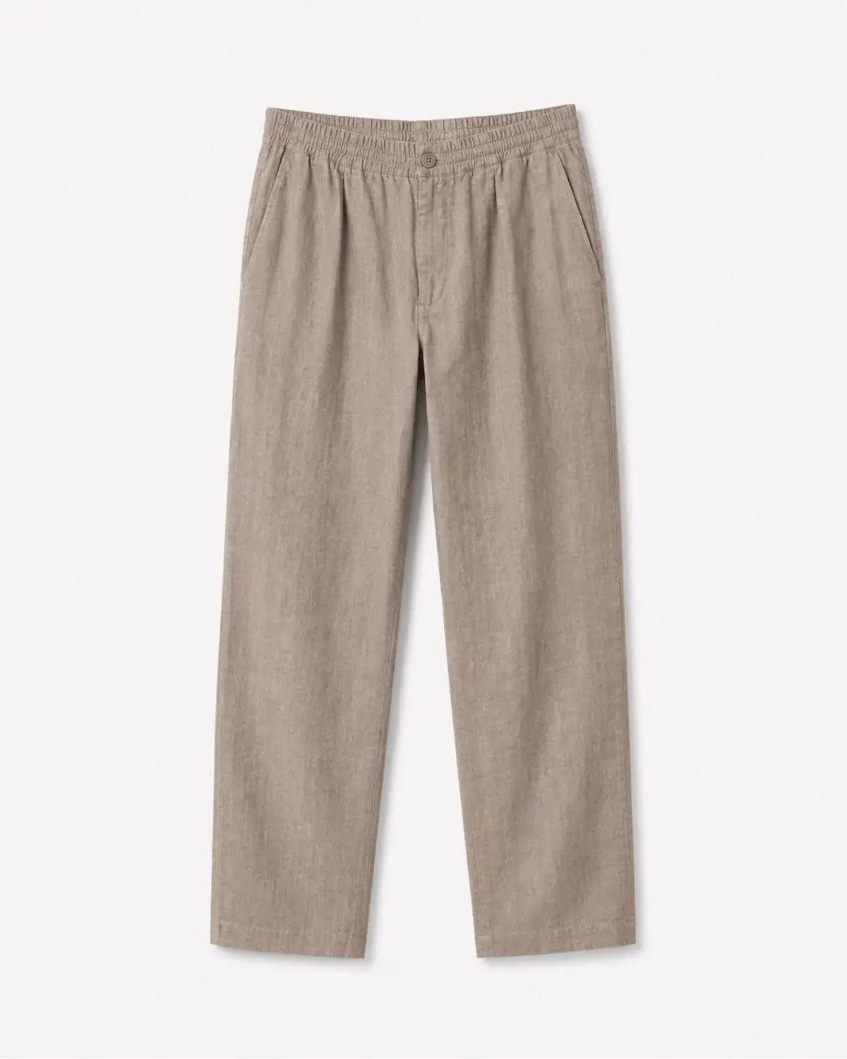 Pantalón de lino taupe